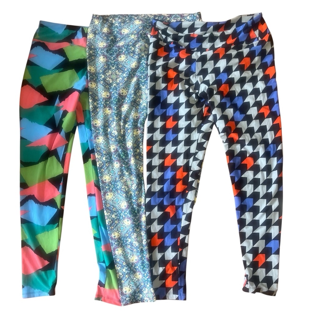 Lularoe Tall & Curvy Leggings Lot Of 3